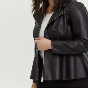 Women's Peplum Moto Jacket
